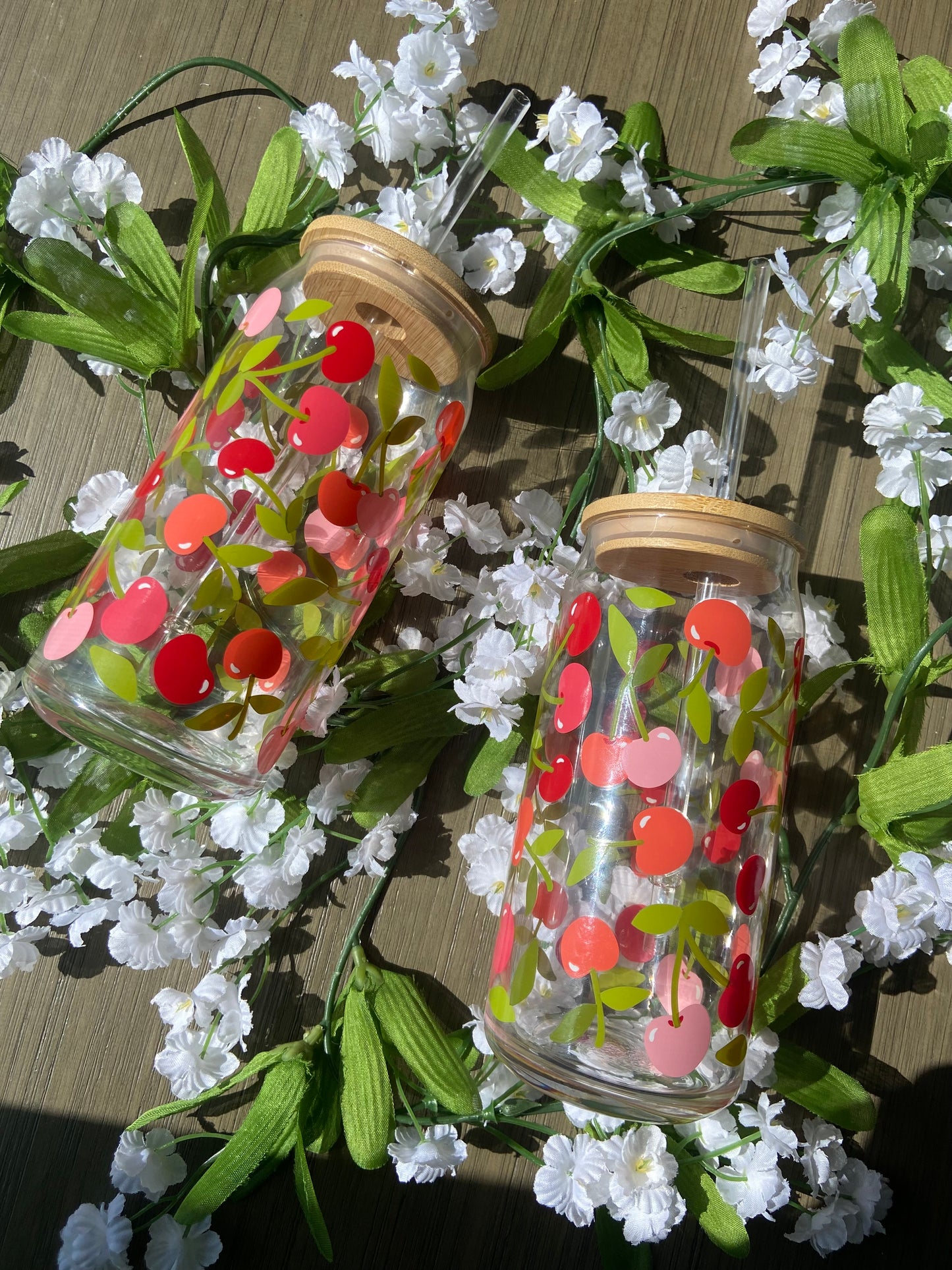 Cherry Glass Tumbler