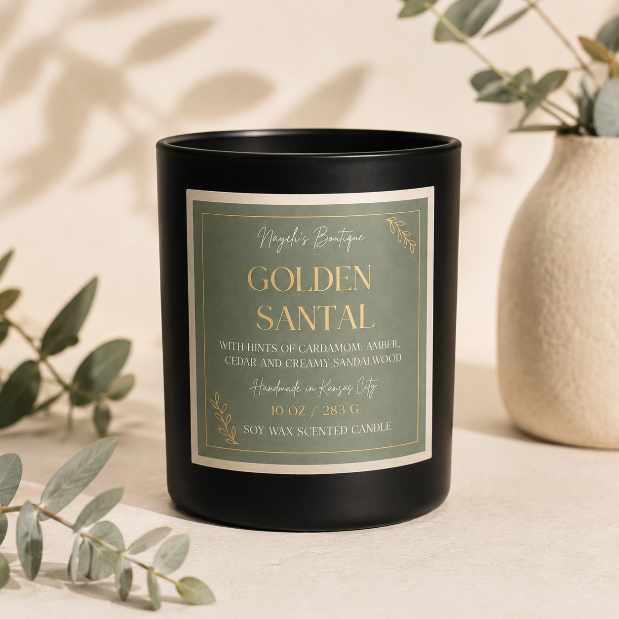 Golden Santal 10 Oz Candle