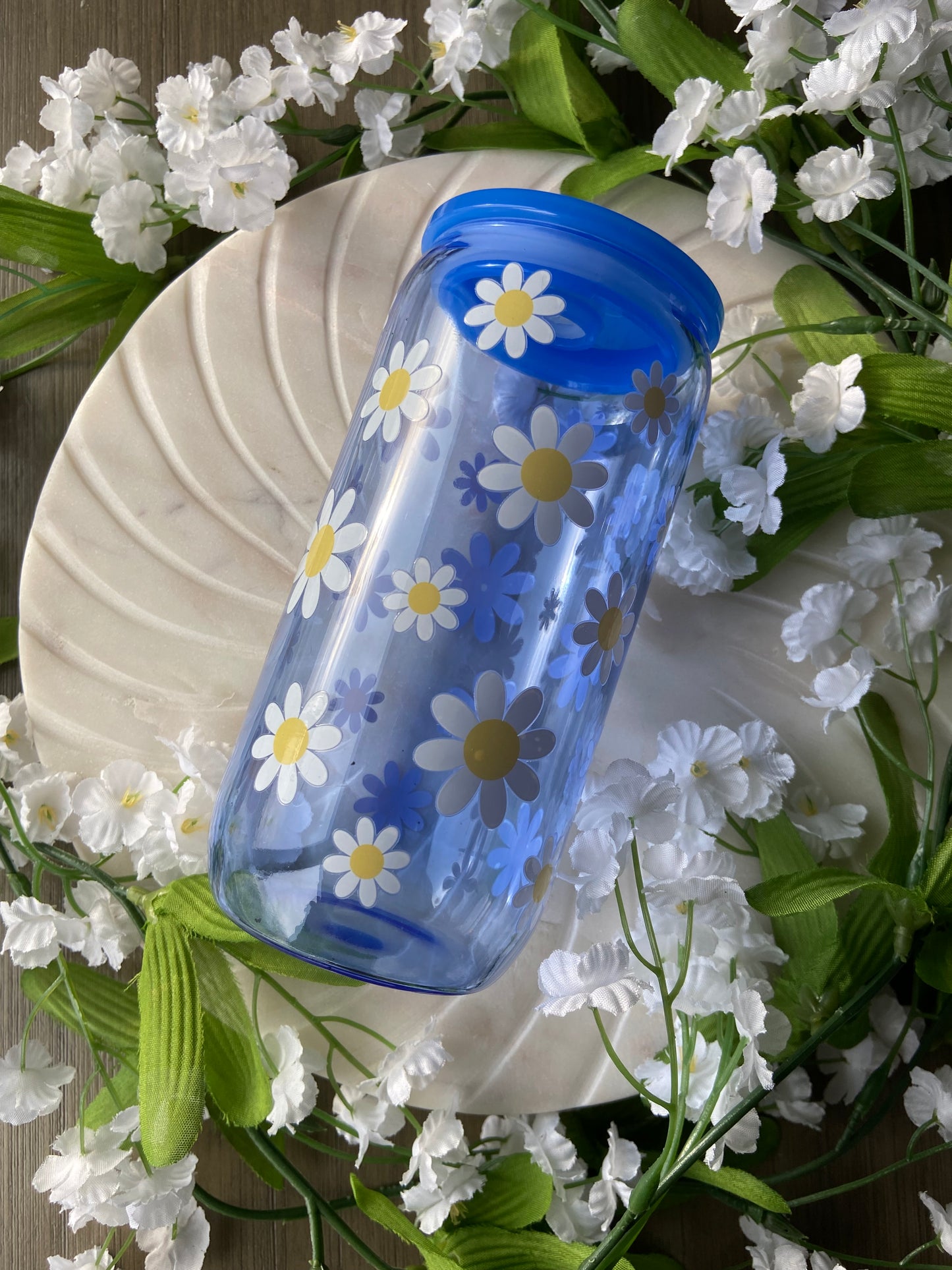 Flower Glass Tumbler