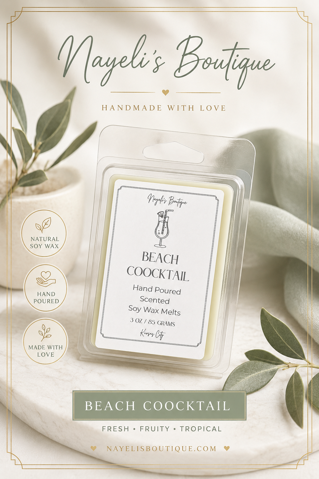 Beach Cocktail Wax melts