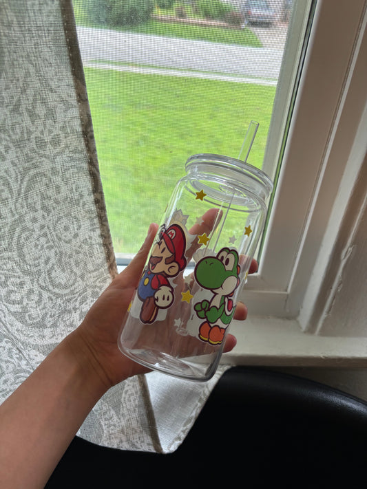 Mario- Kart 16oz Plastic Tumbler