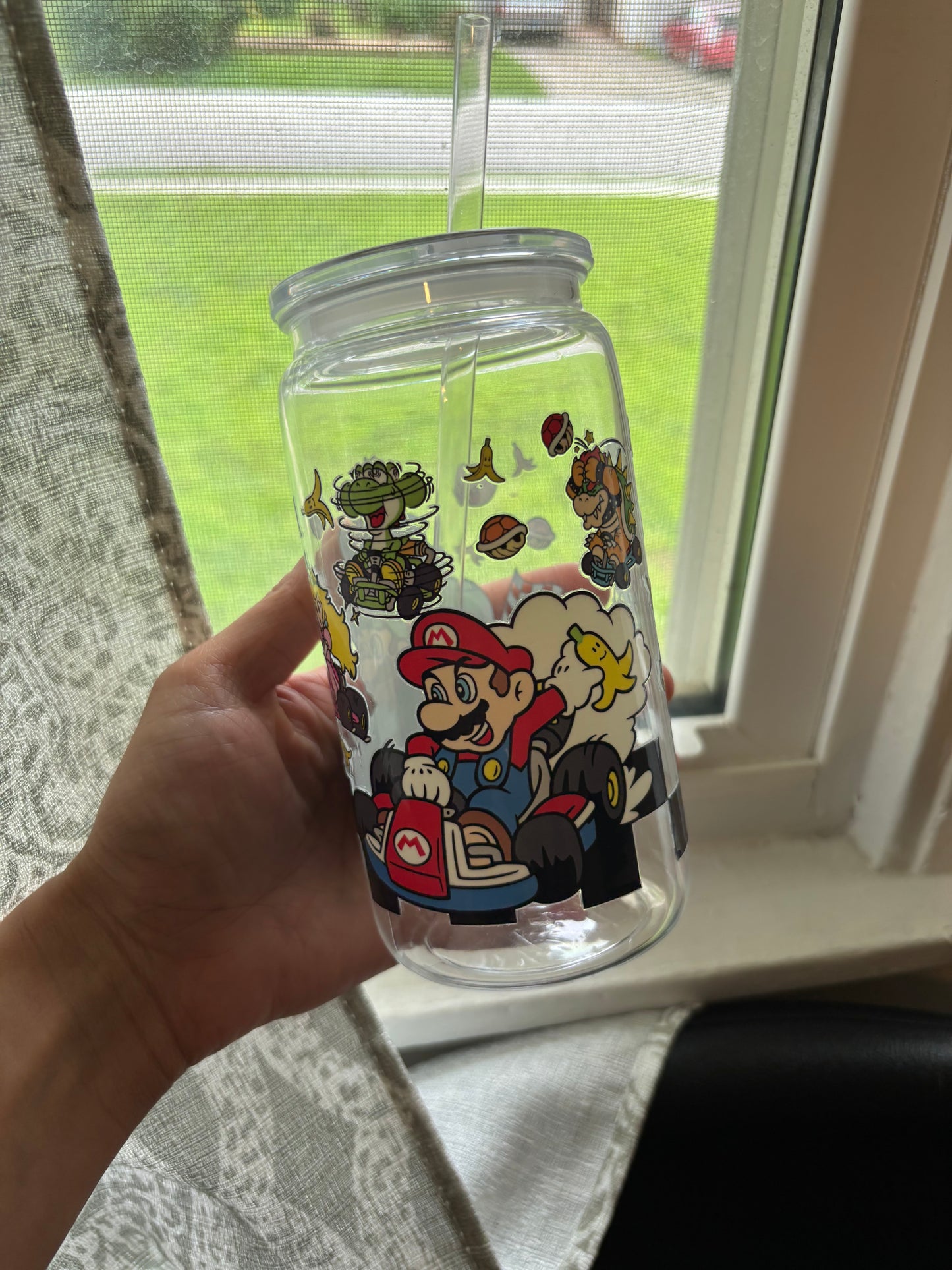 Mario- Kart 16oz Plastic Tumbler