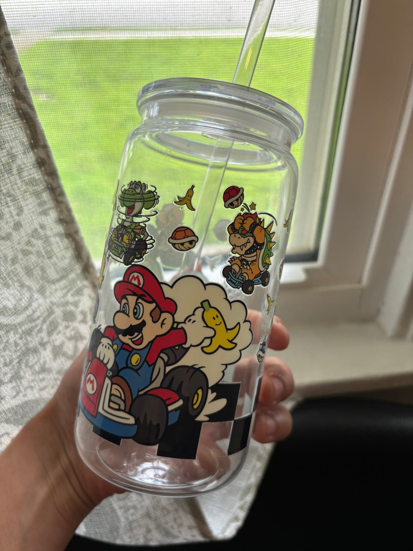 Mario- Kart 16oz Plastic Tumbler