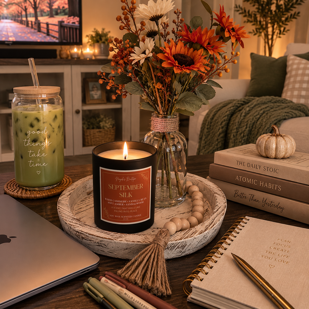 September Silk 10 Oz Candle