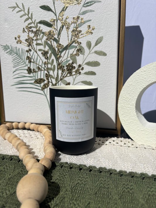 Midnight Oak 8 Oz Candle