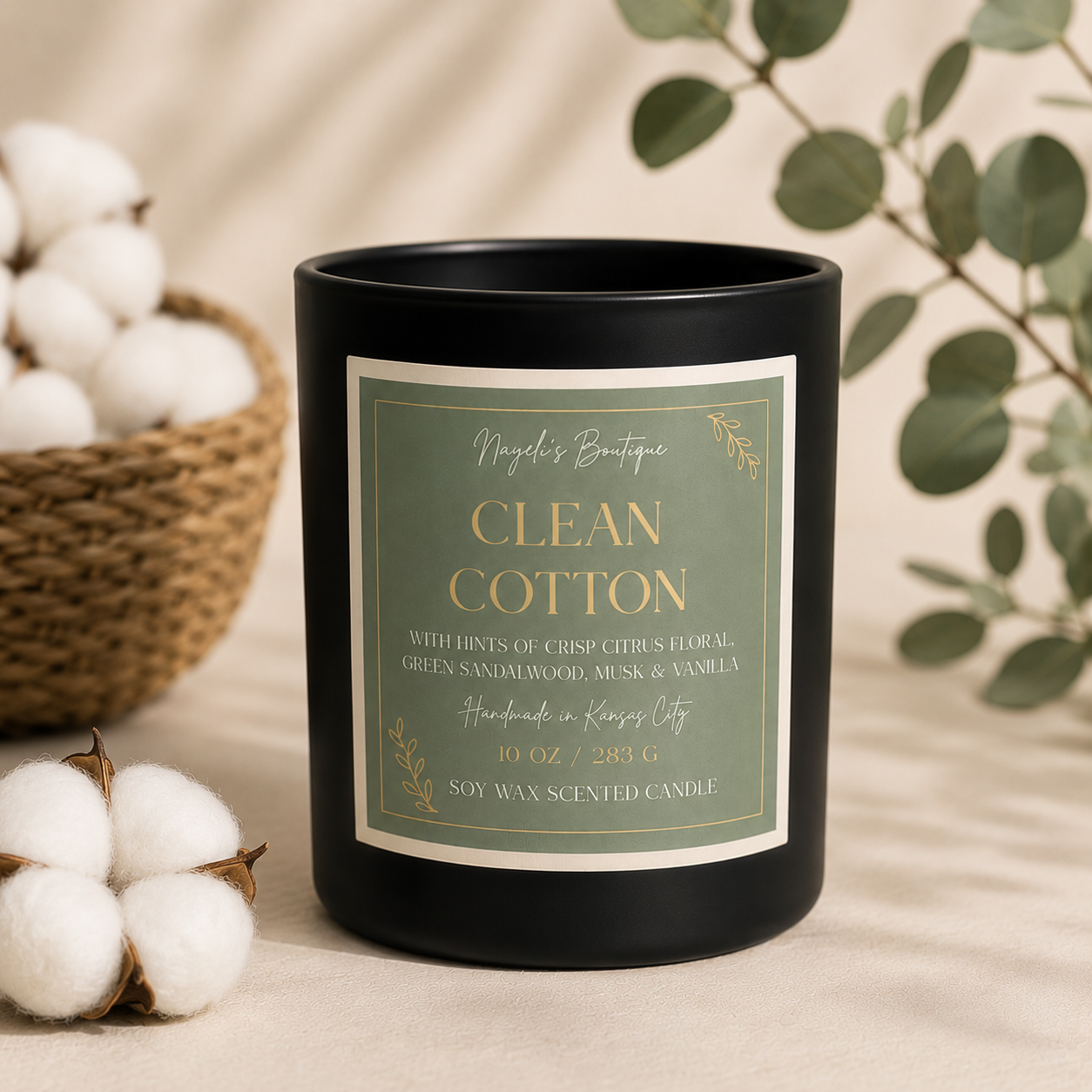 Clean Cotton 10 Oz Candle