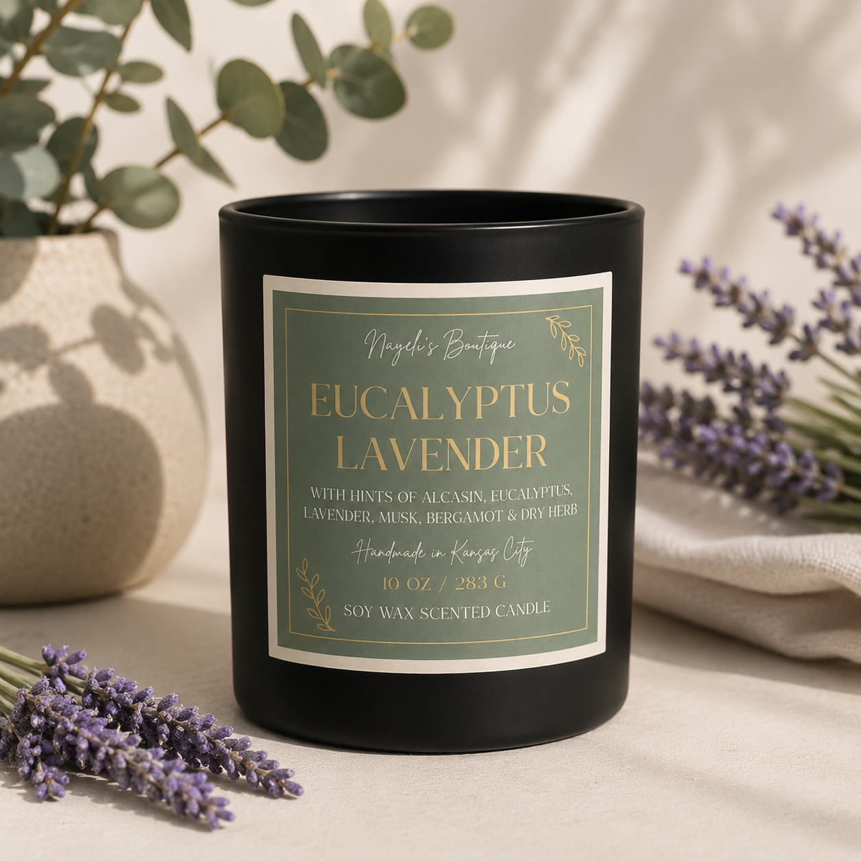Eucalyptus Lavender 10 Oz Candle