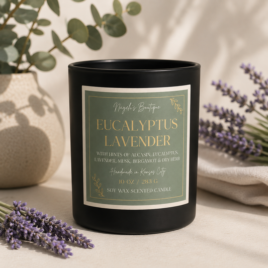 Eucalyptus Lavender 10 Oz Candle